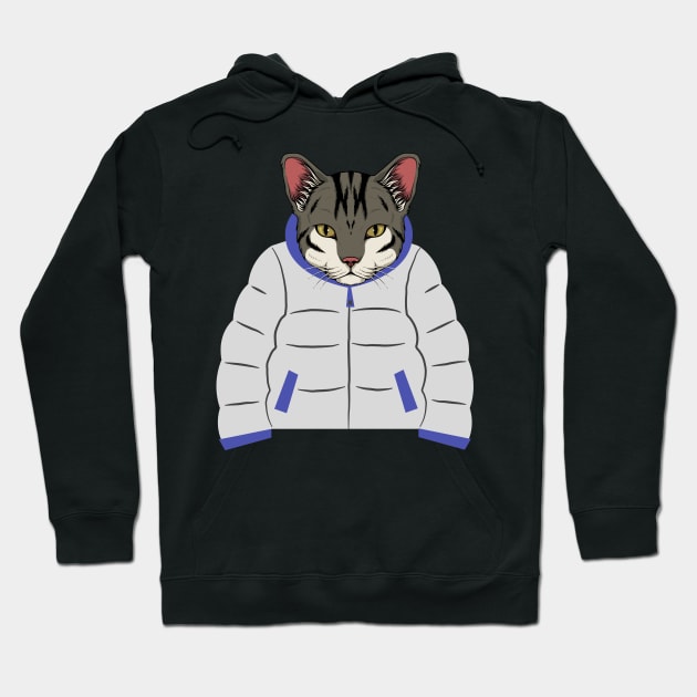 cool cat with a jacket Hoodie by ibra4work